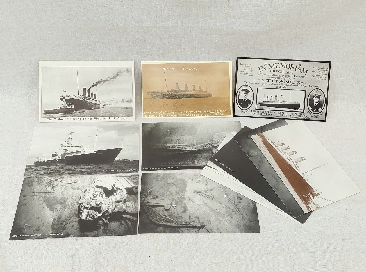1982 Titanic Survivor Signed First Day Cover Postcard And Others - Image 3