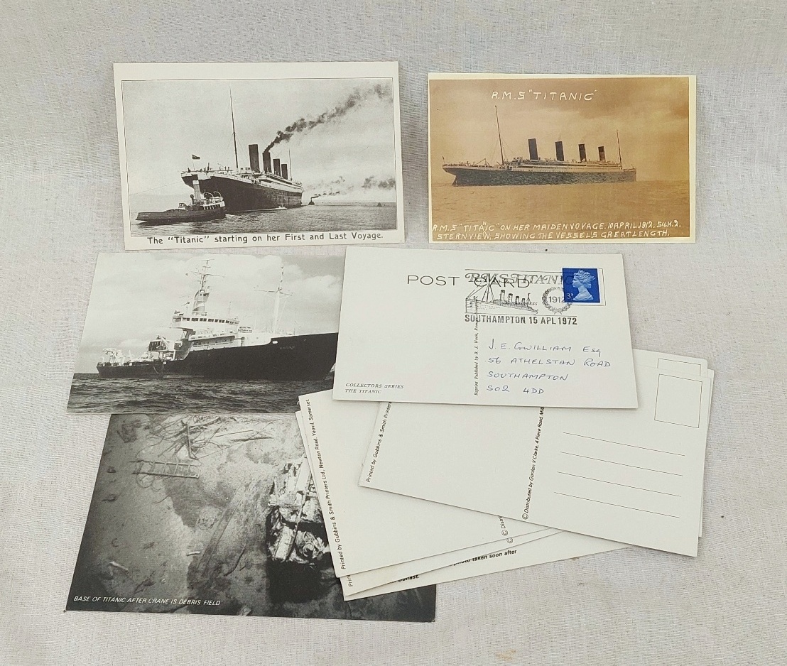 1982 Titanic Survivor Signed First Day Cover Postcard And Others - Image 2