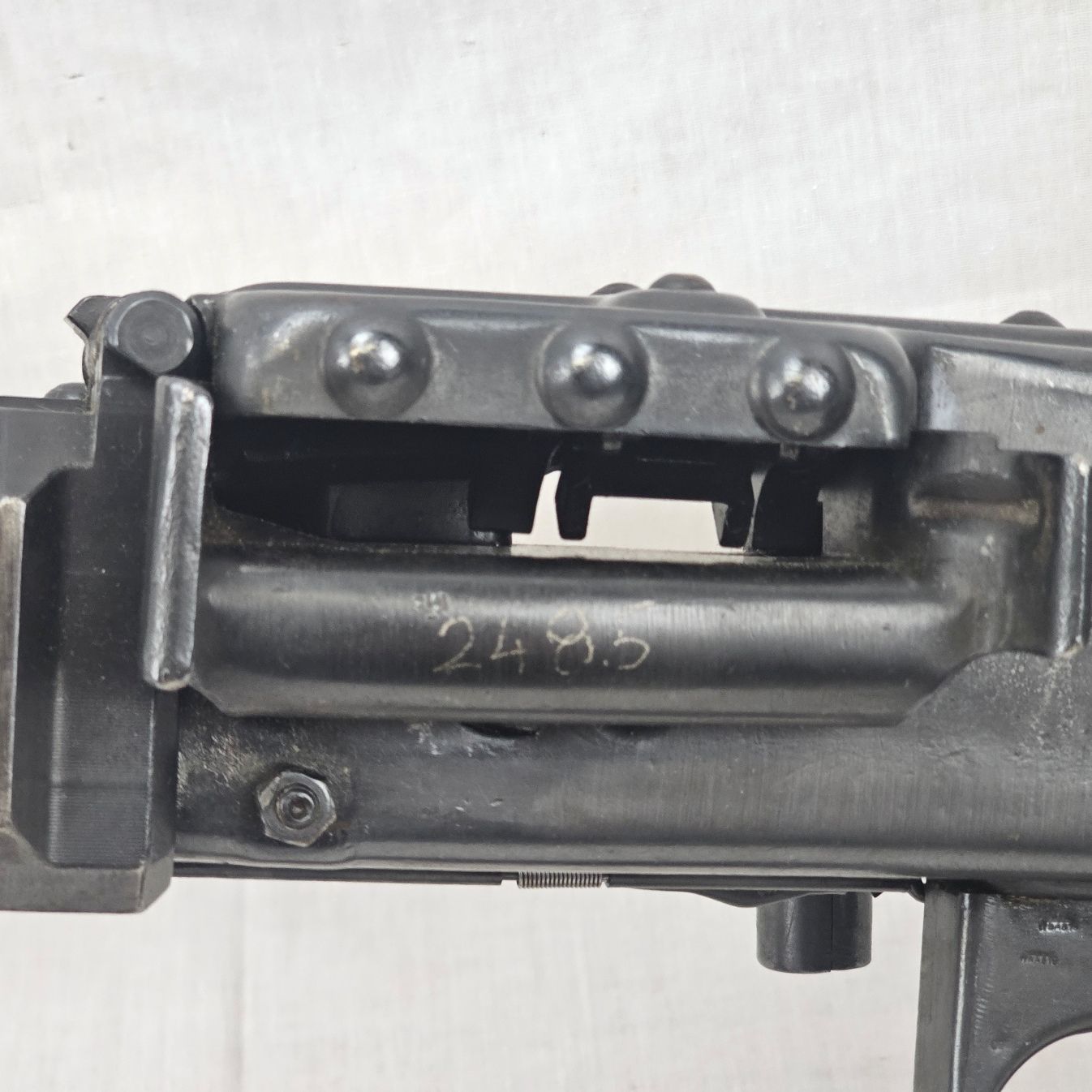 WW2 German MG42 Machine Gun with Drum Mag, Bipod and Link Belt - Old Spec - Image 5