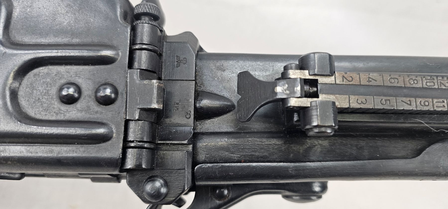WW2 German MG42 Machine Gun with Drum Mag, Bipod and Link Belt - Old Spec - Image 29