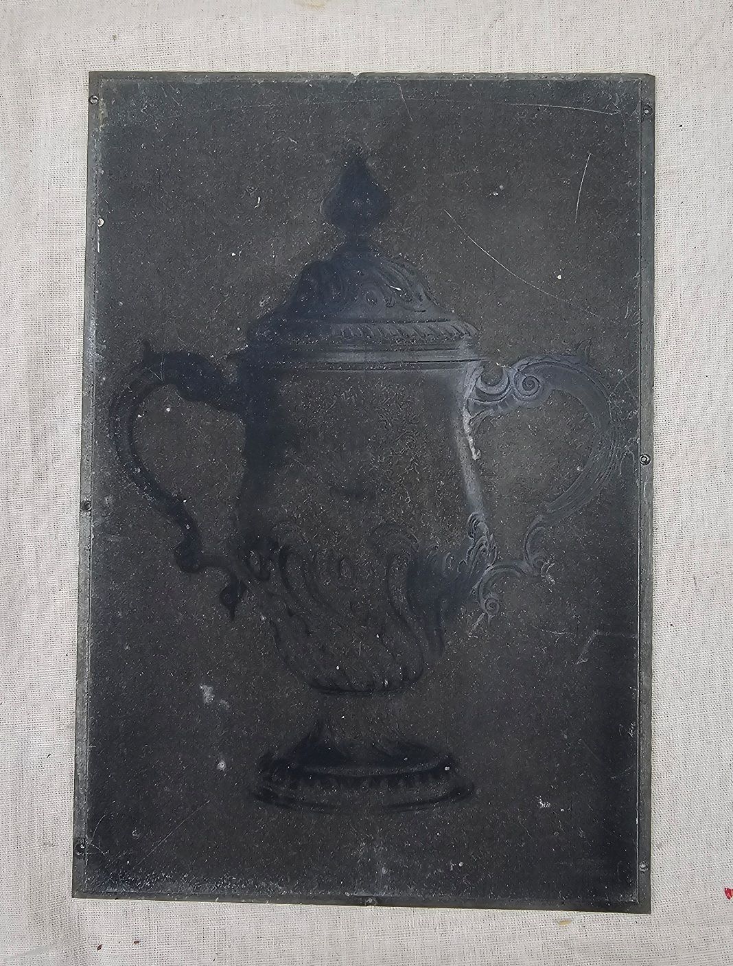 8 Antique Steel Printing Plates Of Antiques - Image 9