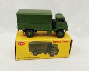 Boxed Dinky Toys 623 Army Covered Wagon