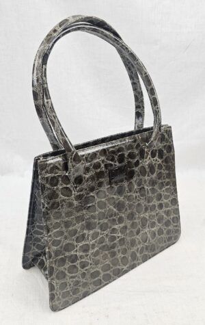 Brown Croc Leather Dolce And Gabbana Handbag