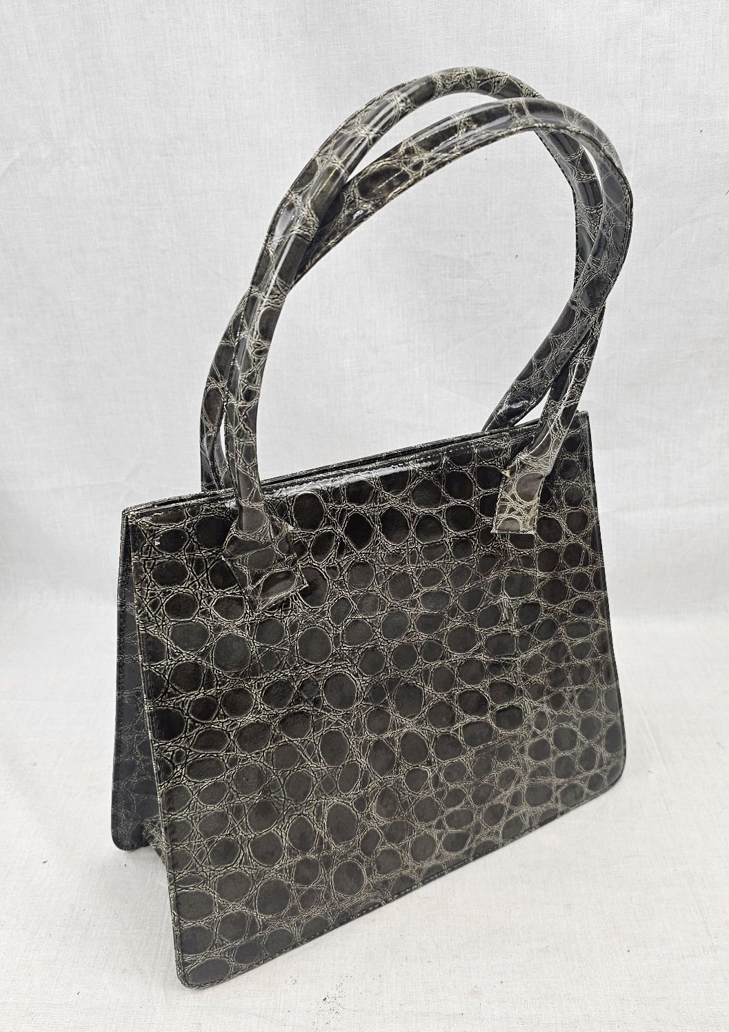 Brown Croc Leather Dolce And Gabbana Handbag - Image 2
