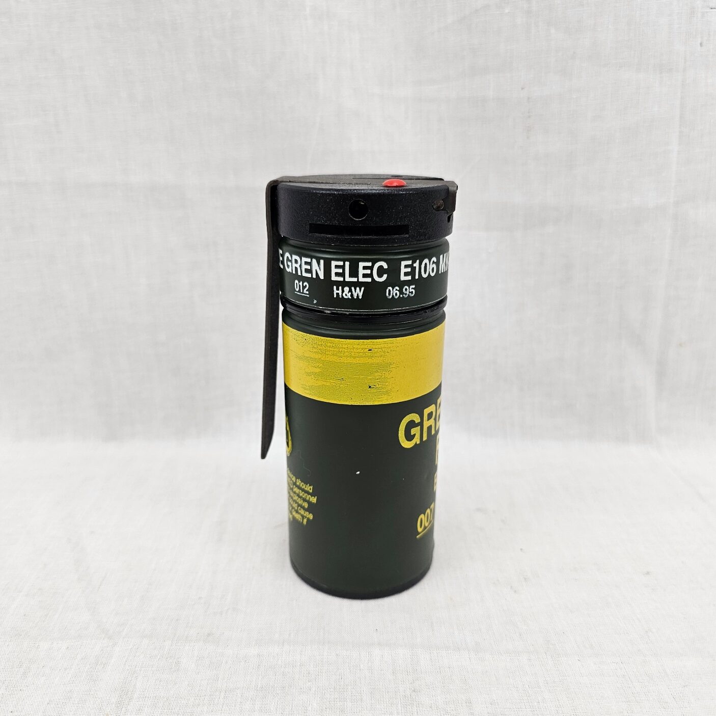 Rare Inert Norwegian E105 Mk 3 Fragmentation Grenade 1995 - Image 4