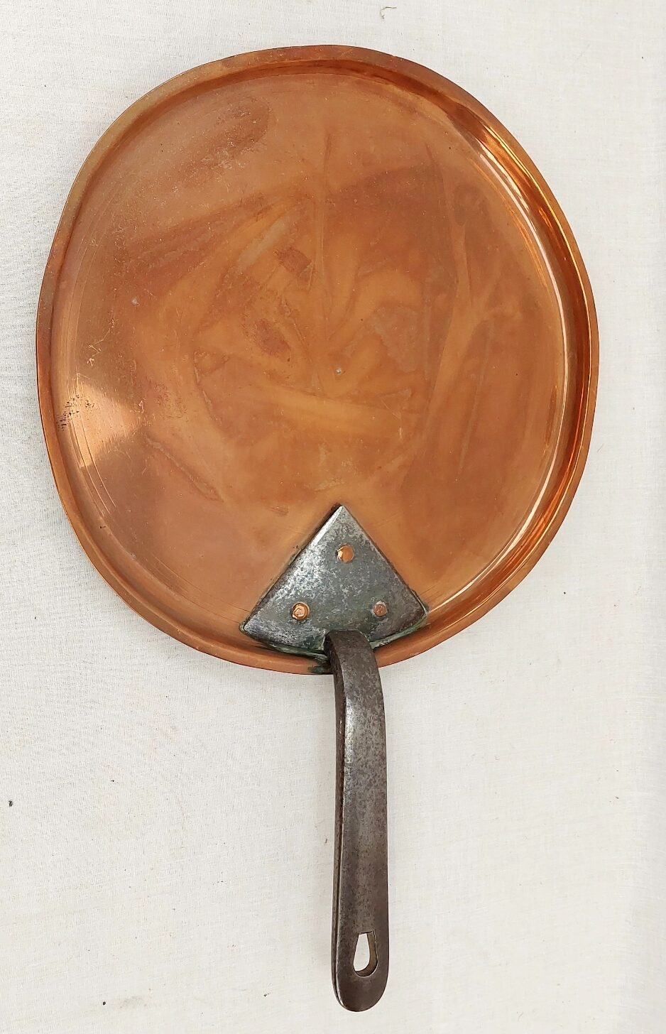 Large Georgian Copper Sauce Pan - Image 6