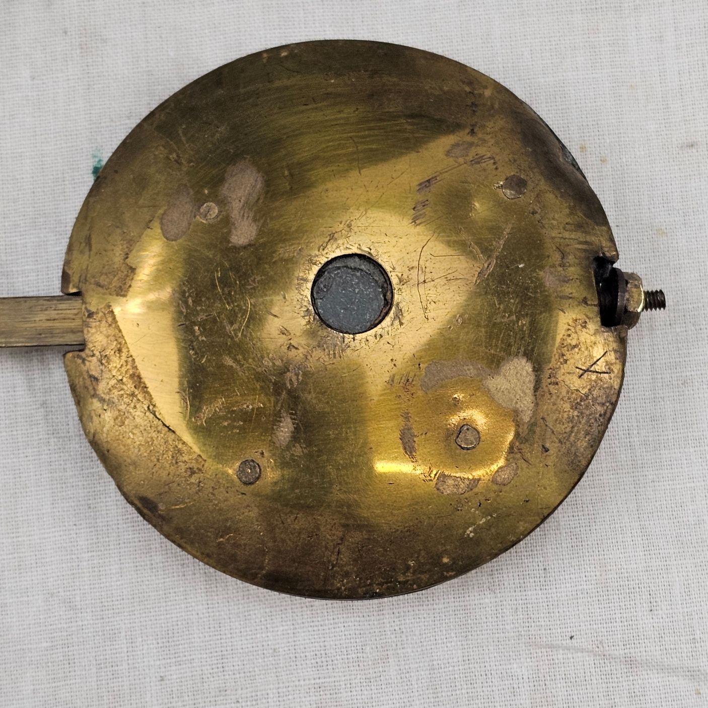 Mahogany GPO (General Post Office) Circular Fusee Wall Clock Dated 1965 - Image 9