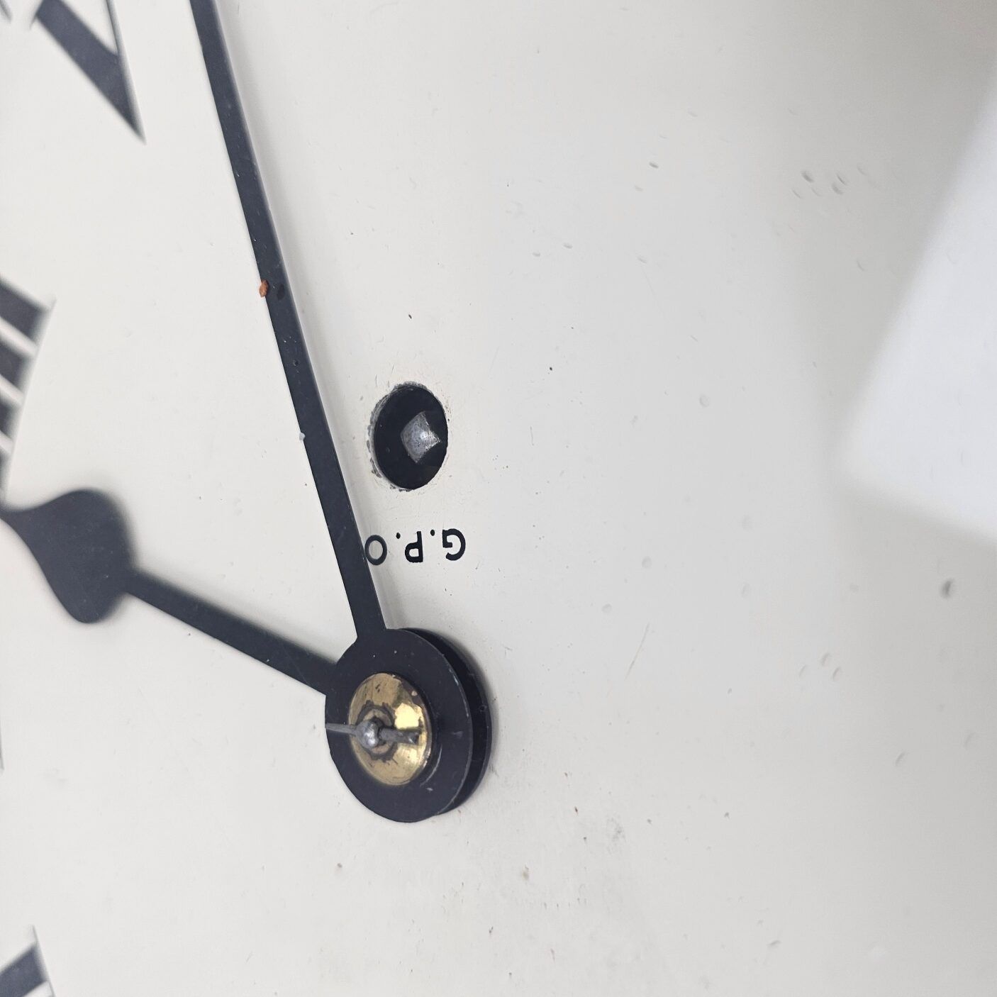 Mahogany GPO (General Post Office) Circular Fusee Wall Clock Dated 1965 - Image 21