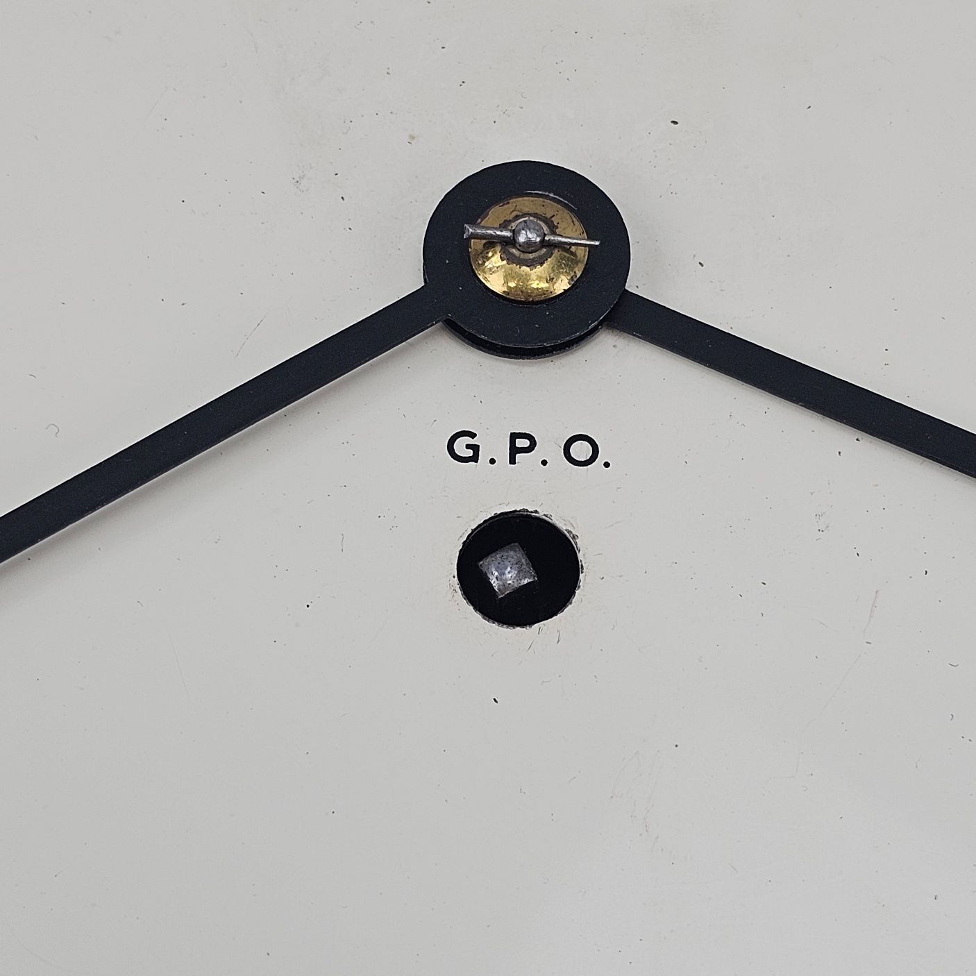 Mahogany GPO (General Post Office) Circular Fusee Wall Clock Dated 1965 - Image 20