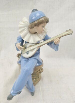 NAO Figurine Of A Girl Playing A Lute
