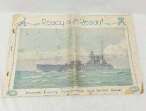 Portsmouth Evening News 1937 Coronation Naval Review Newspaper