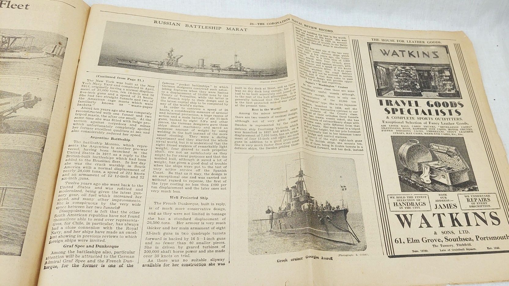 Portsmouth Evening News 1937 Coronation Naval Review Newspaper - Image 6