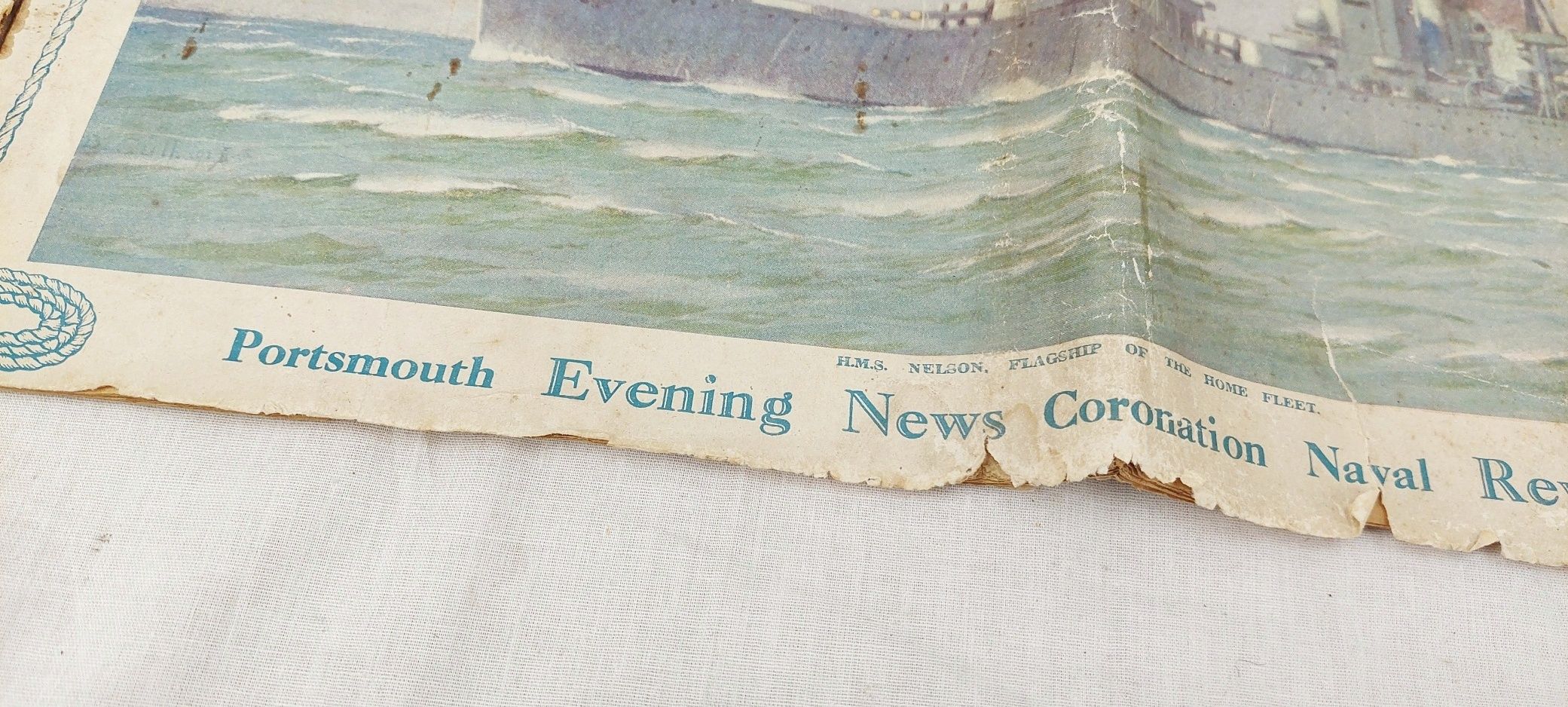 Portsmouth Evening News 1937 Coronation Naval Review Newspaper - Image 5
