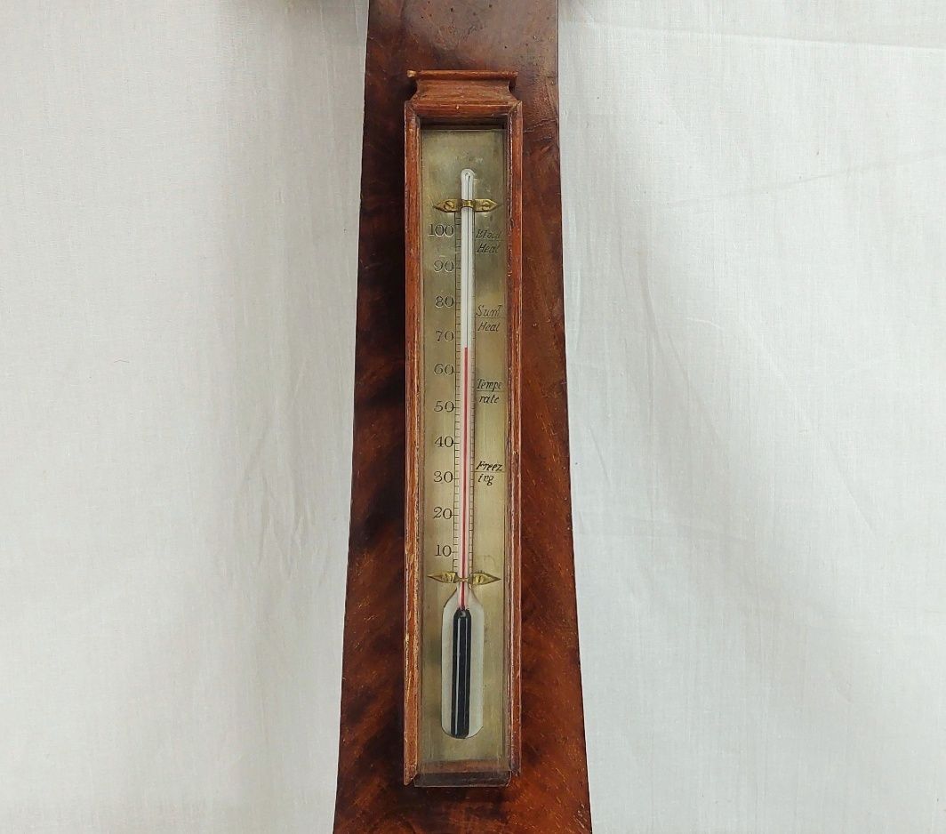 Regency Burr Walnut Banjo Barometer By J Baxland Of Sittingbourne - Image 13