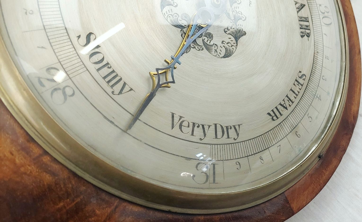 Regency Burr Walnut Banjo Barometer By J Baxland Of Sittingbourne - Image 9