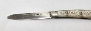 Victorian Sheffield 1899 Sterling Silver And MOP Fruit Knife