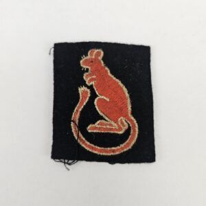 WW2 Desert Rats 7th Armoured Division Cloth Badge