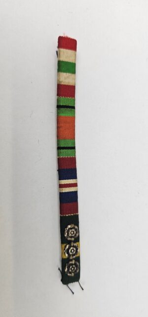 WW2 Triple Mentioned In Dispatches Territorial Medal Ribbon Bar