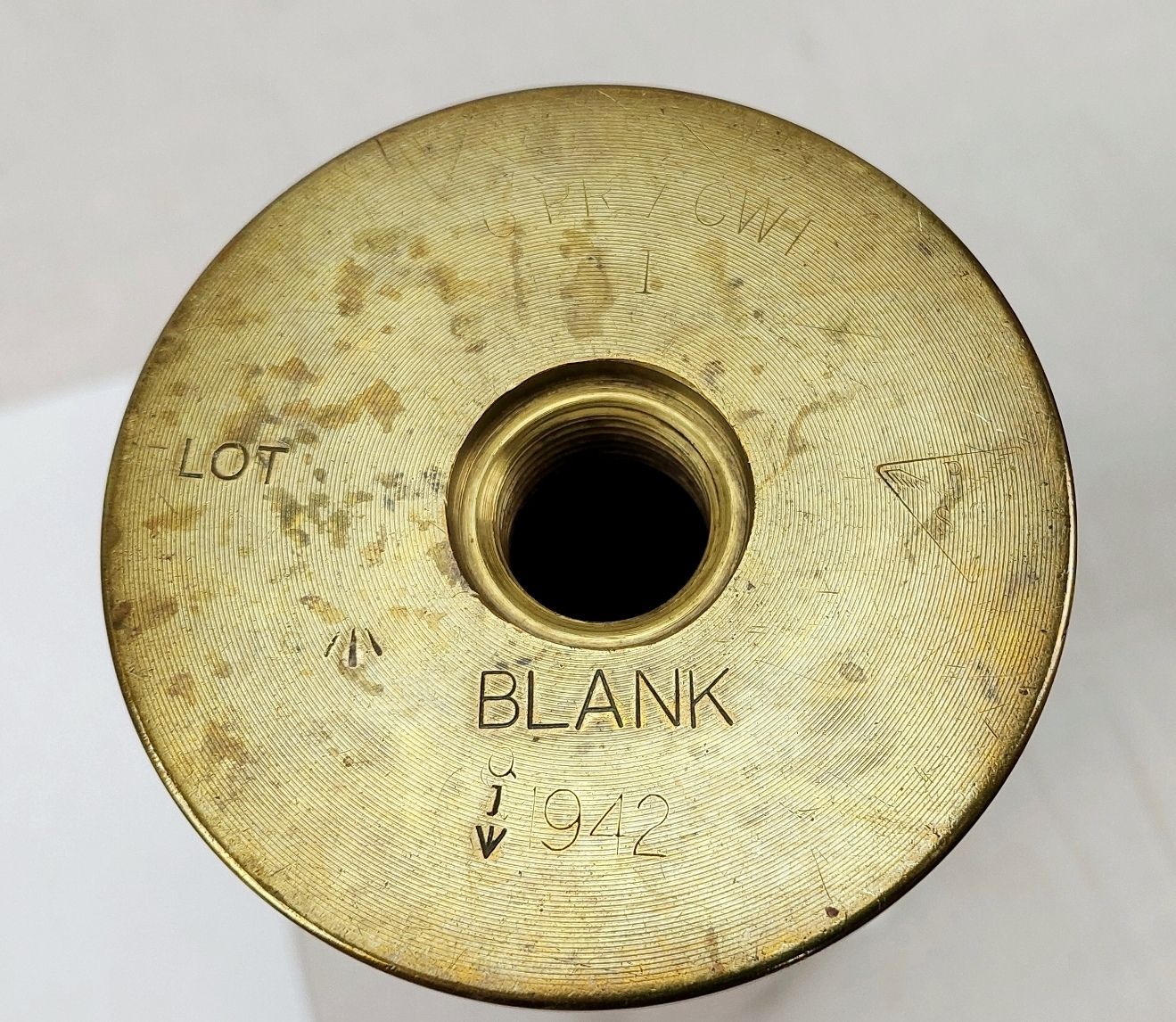 1942 6 Pounder Blank Shell Cartridge - Image 4