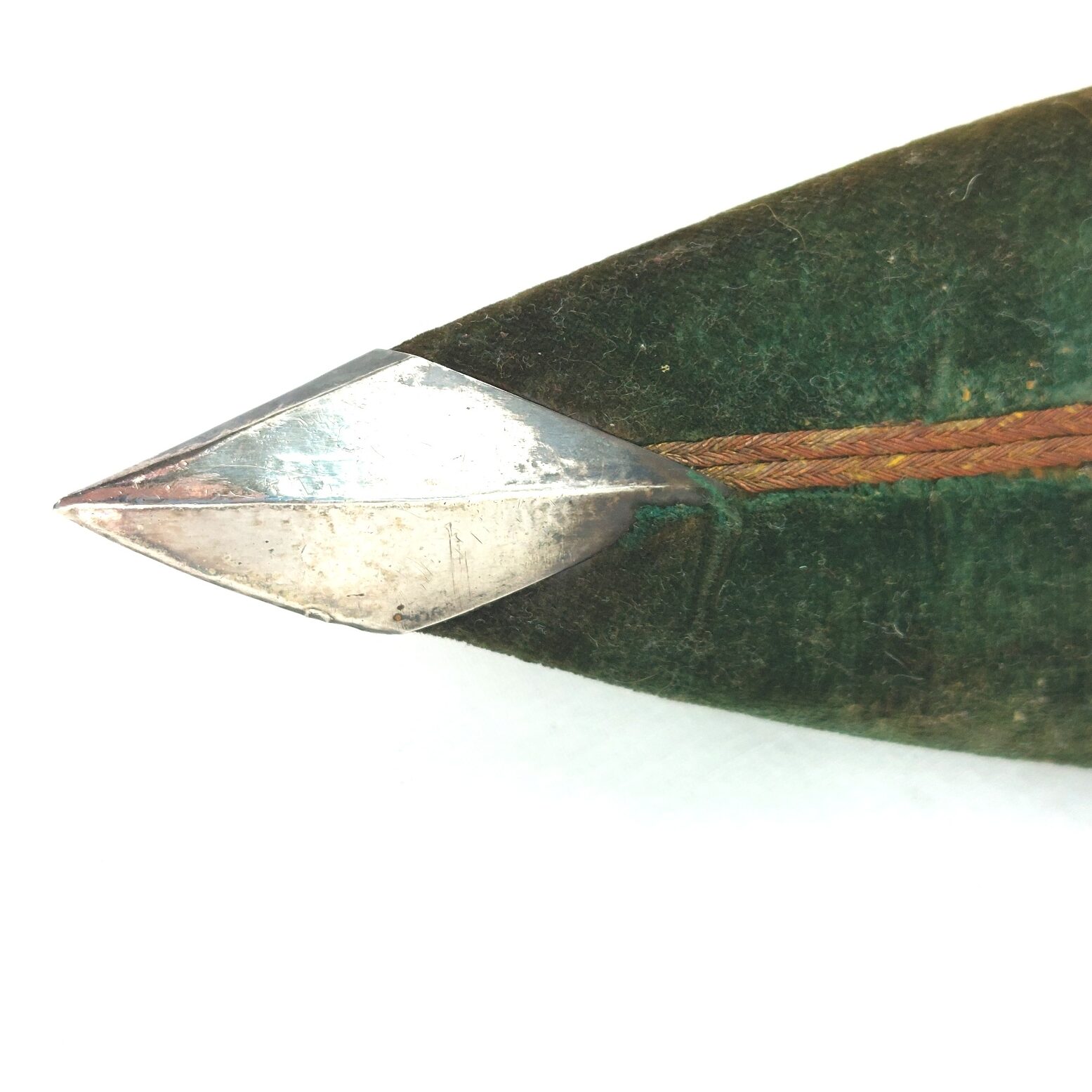 Anglo-Indian, WW1, 3rd Queen Alexandra’s Own Gurkha Rifles Kukri Dagger, with Green Velvet Scabbard - Image 14