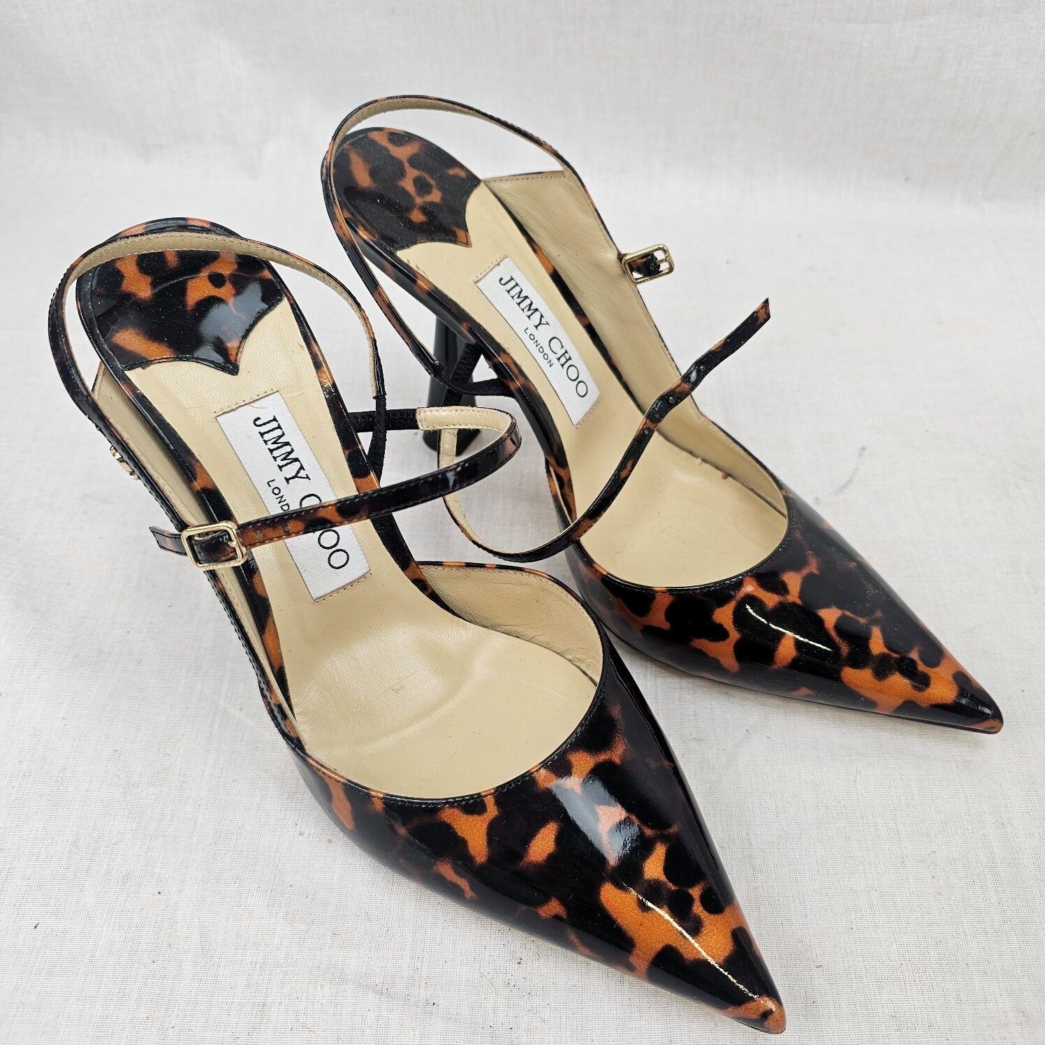 Boxed Pair Of Jimmy Choo High Heel Shoes UK Size 5 1/4 US 7 EU 38.5 - Image 3