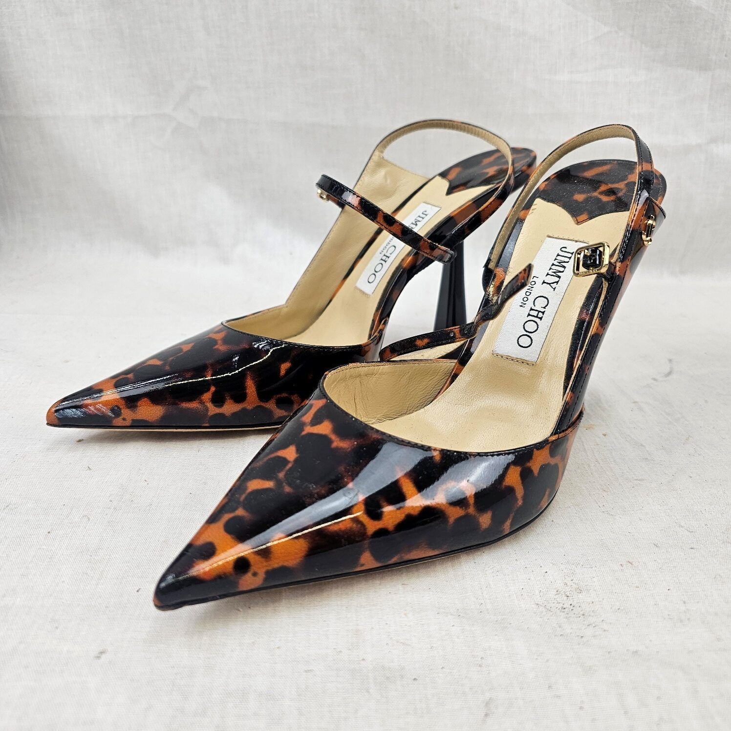 Boxed Pair Of Jimmy Choo High Heel Shoes UK Size 5 1/4 US 7 EU 38.5 - Image 2