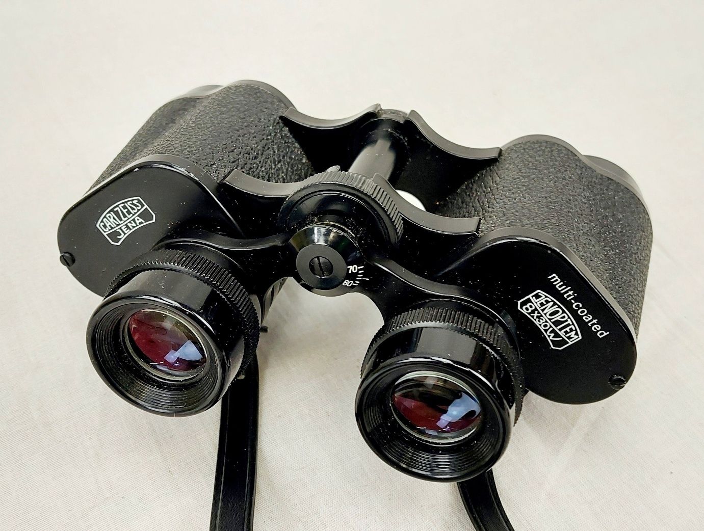 Cased Vintage Carl Zeiss Jena Jenoptem 8x30W Binoculars - Image 7