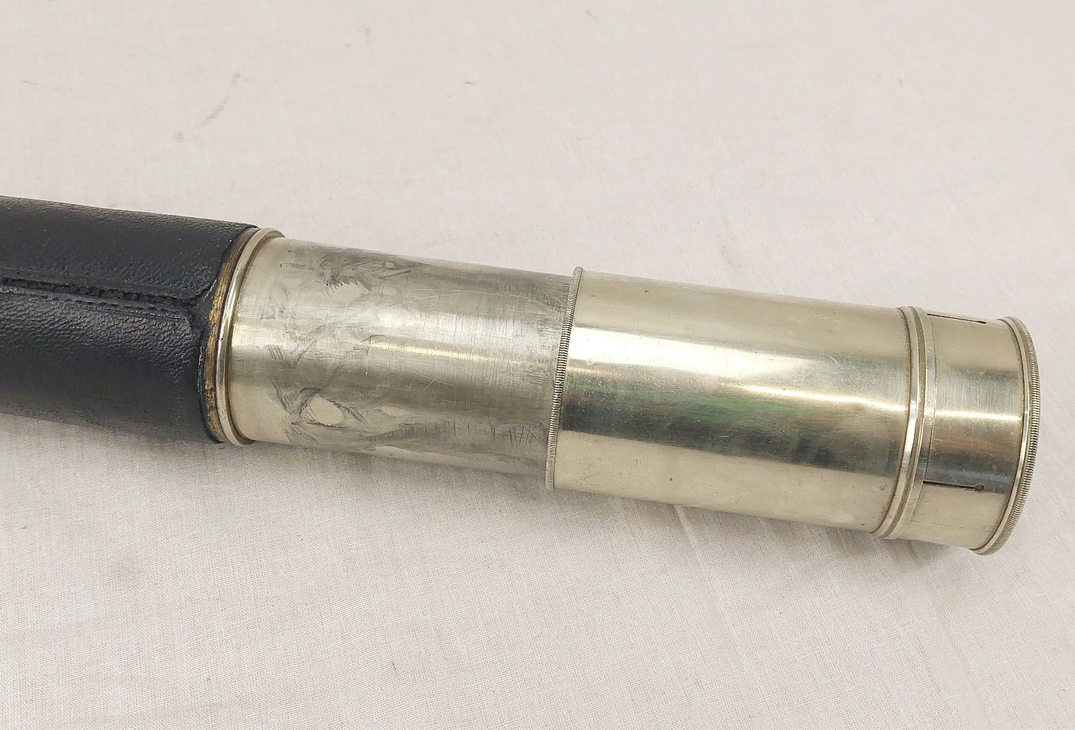 Circa WW1 Single Draw Telescope By F Wiggins & Sons - Image 8