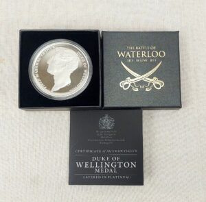 Duke Of Wellington Platinum On Bronze Medal