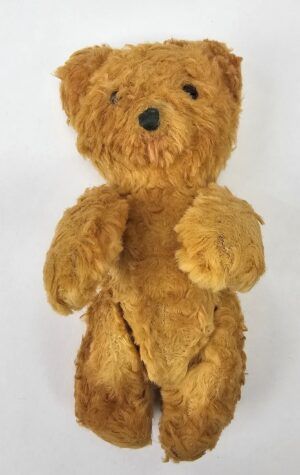Early To Mid 20th Century Small Teddy Bear With Glass Eyes