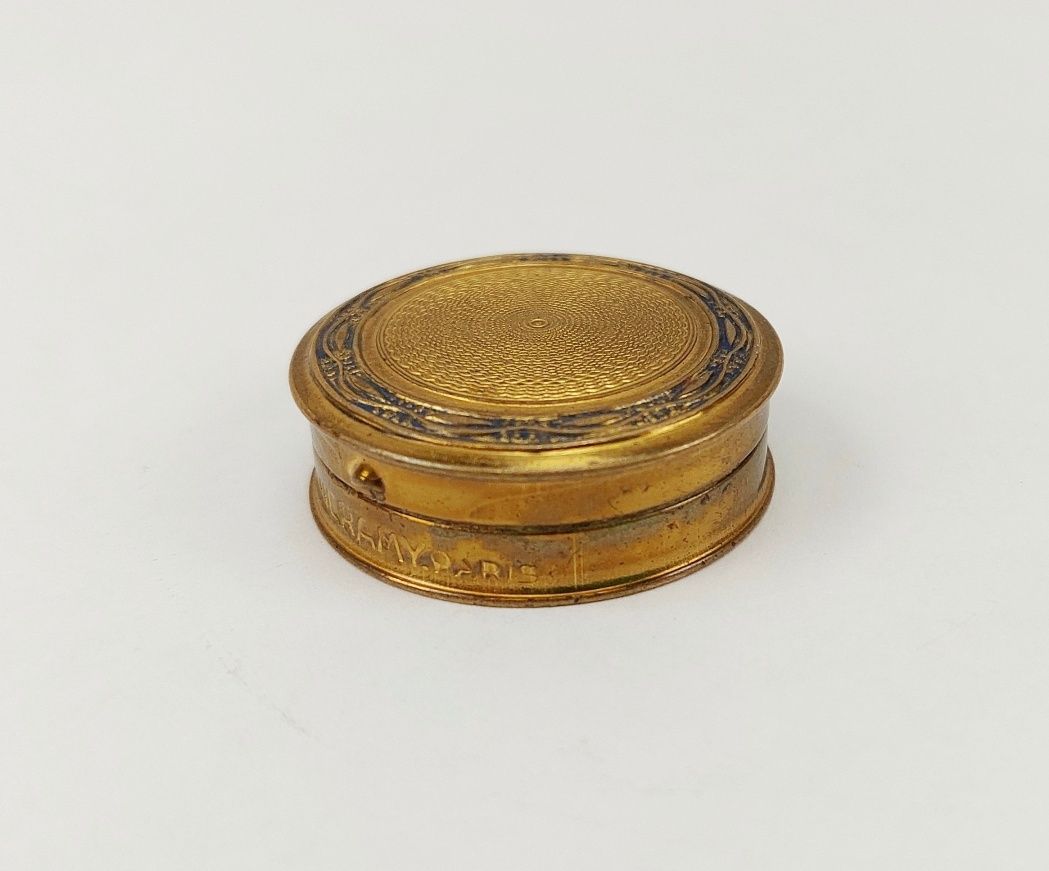 Edwardian Gilt Brass Miniature Ladies Compact - Image 4