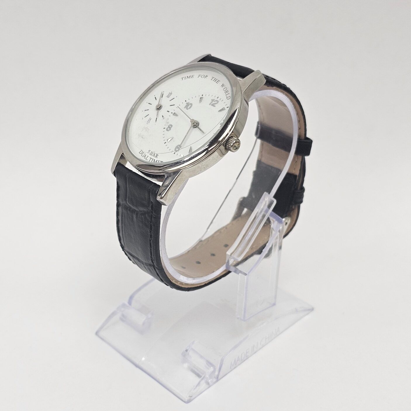 Gents TCM Dual Time Stainless Steel Quartz Watch - Image 3
