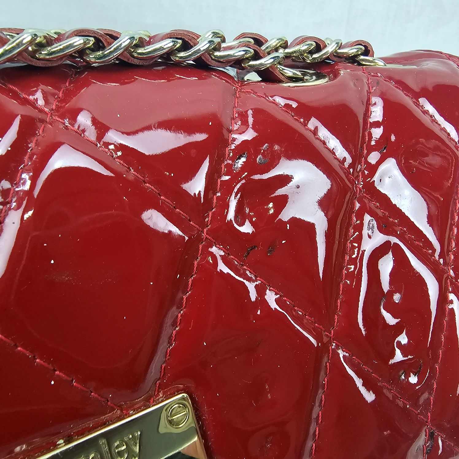 Russell And Bromley Ladies Red Handbag - Image 6