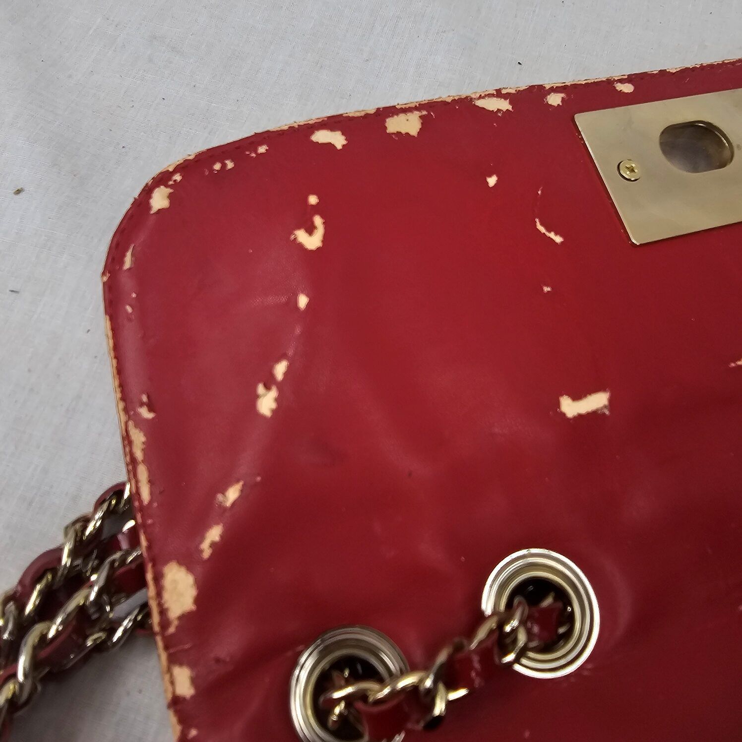 Russell And Bromley Ladies Red Handbag - Image 5