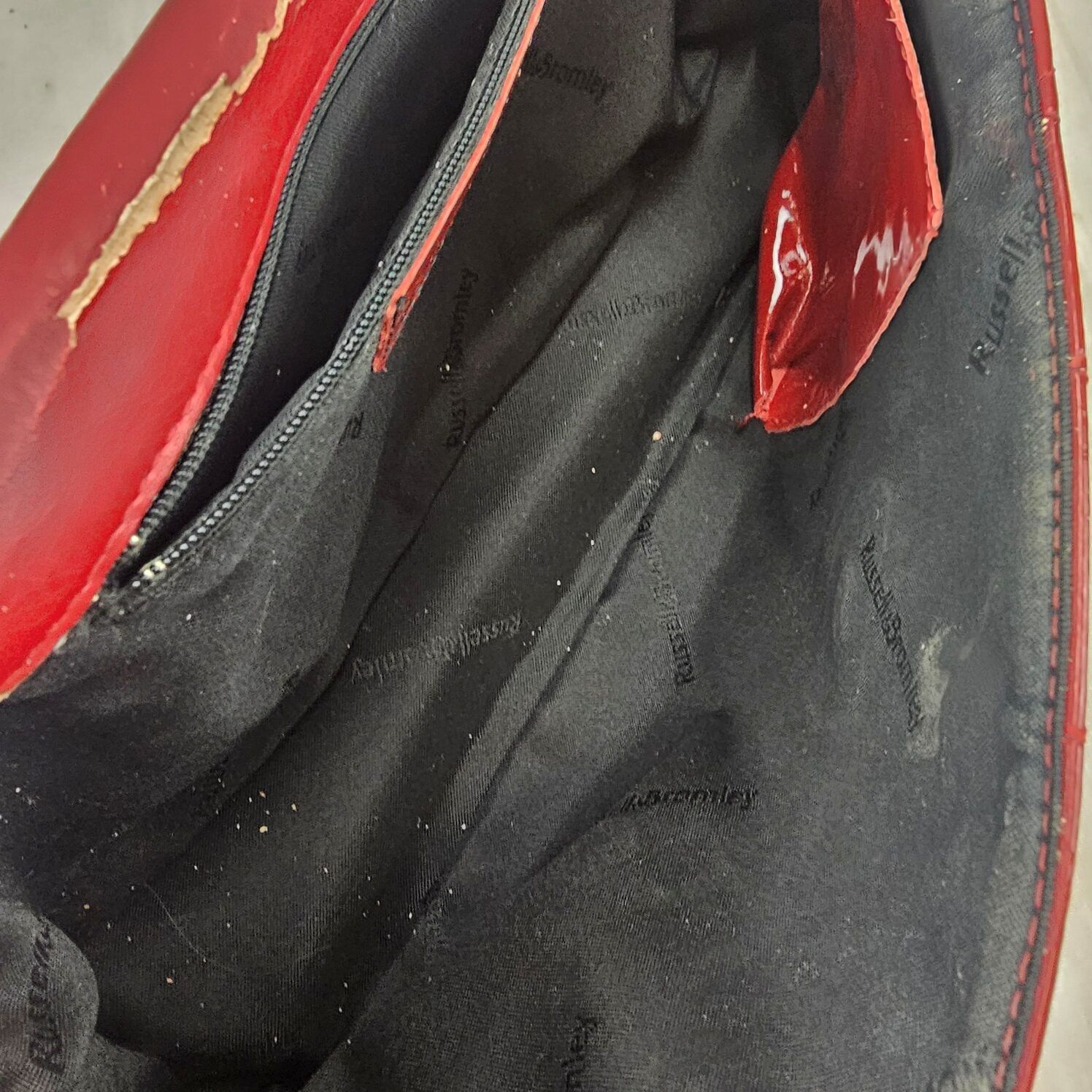 Russell And Bromley Ladies Red Handbag - Image 8