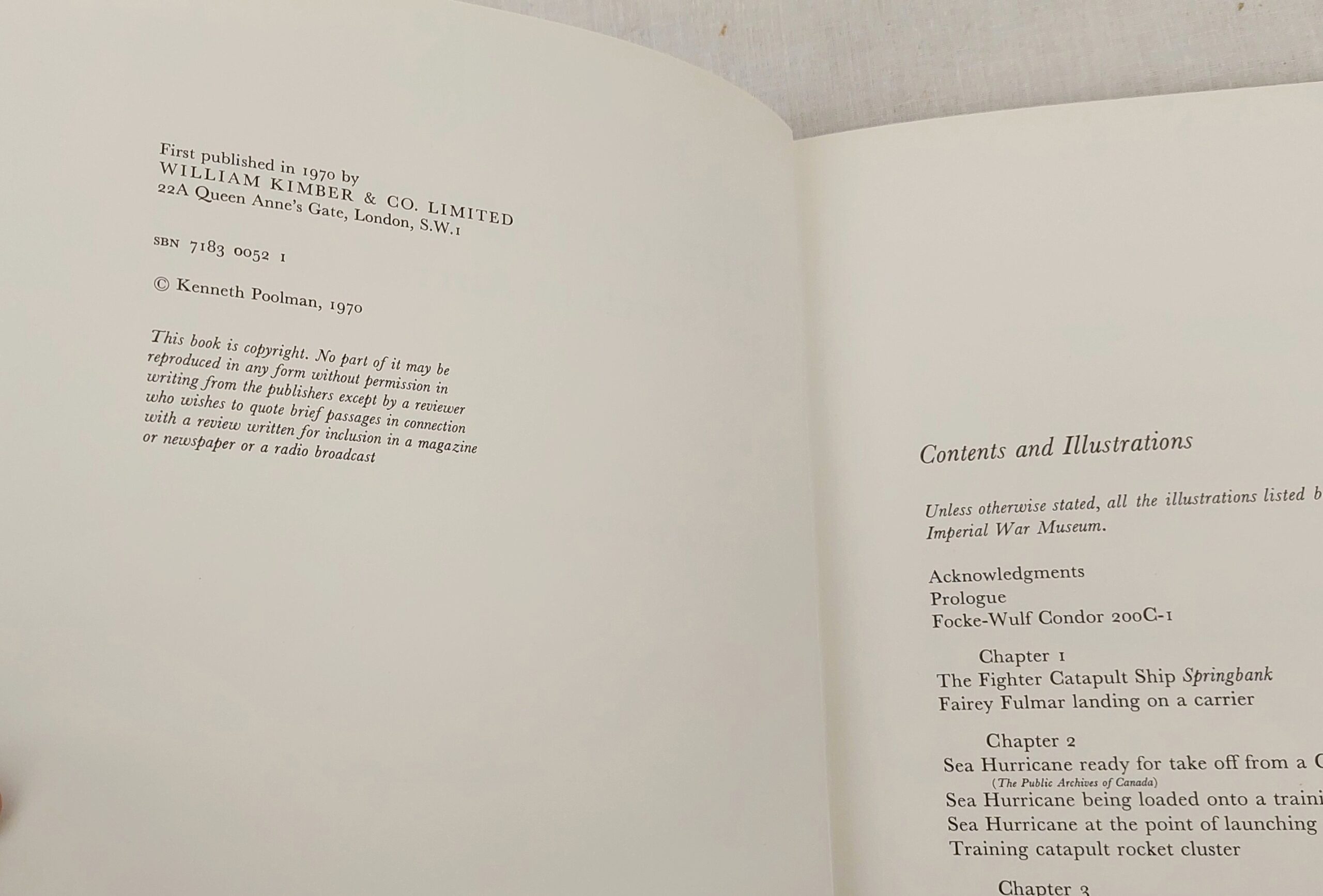 The Catafighters And Merchant Aircraft Carriers By Kenneth Poolman Hardback Book - Image 5