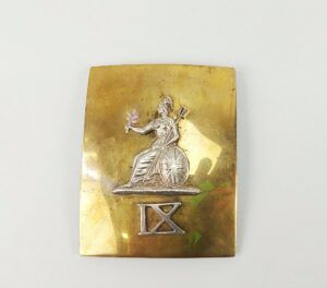 Victorian Officers 9th East Norfolk Regiment Of Foot Shoulder Belt Plate
