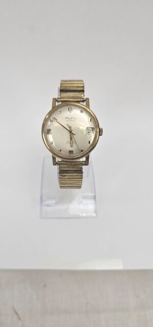 Vintage 1960s Automatic Mu Du Gold Plated Gents Watch