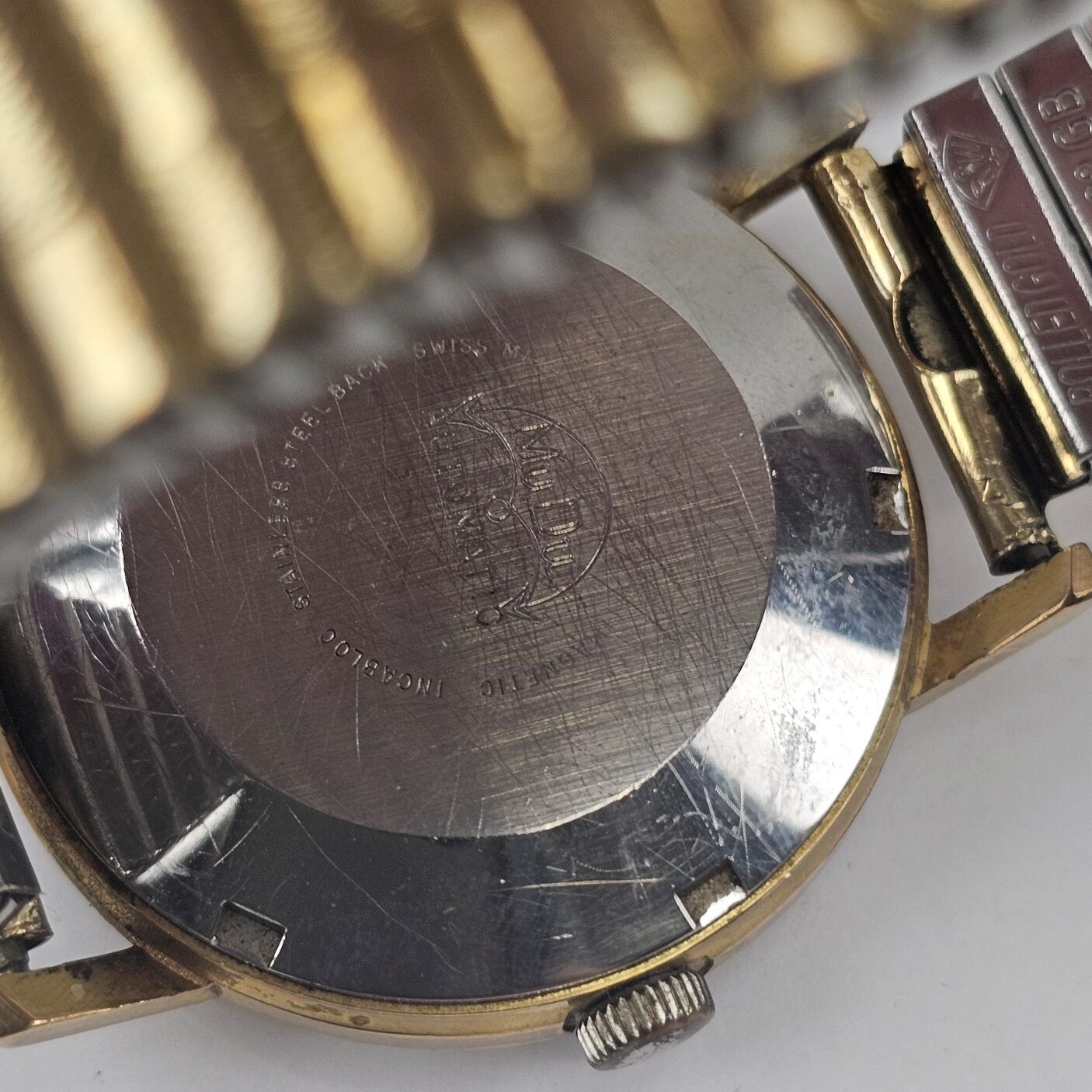 Vintage 1960s Automatic Mu Du Gold Plated Gents Watch - Image 7
