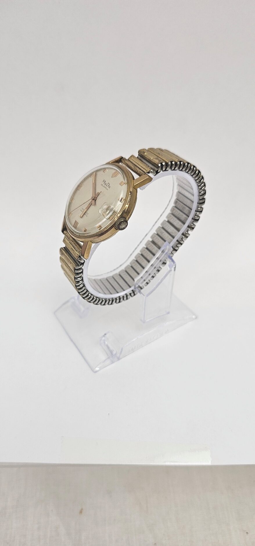 Vintage 1960s Automatic Mu Du Gold Plated Gents Watch - Image 6