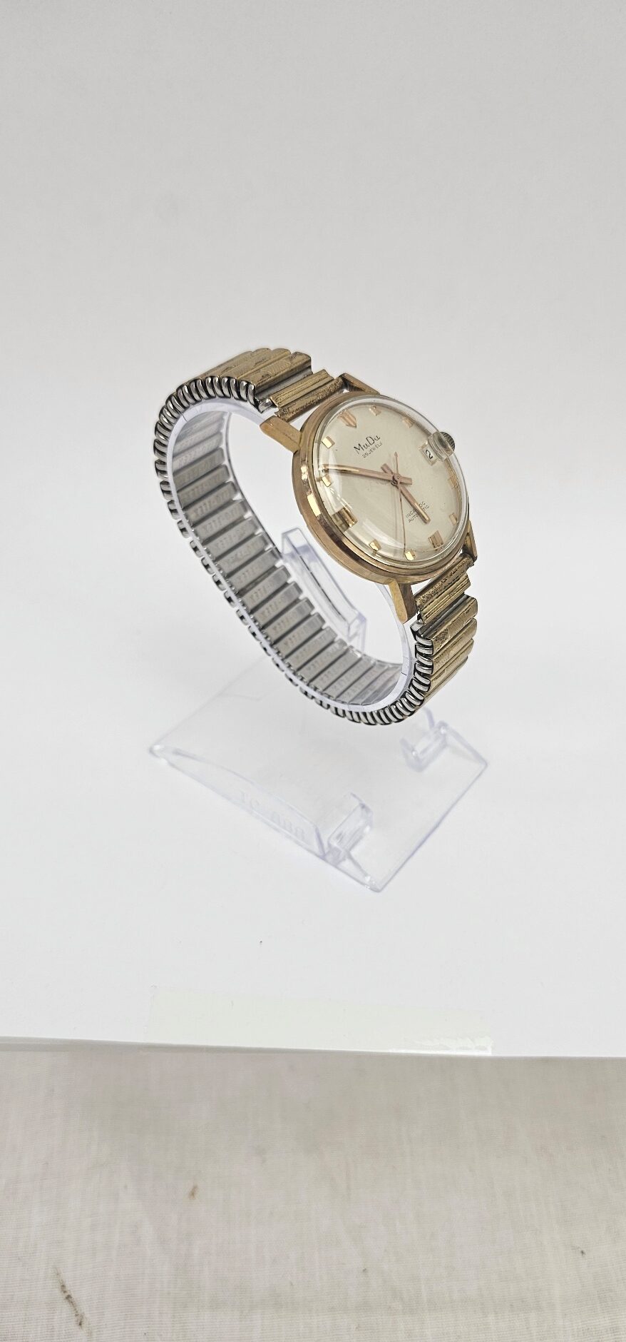 Vintage 1960s Automatic Mu Du Gold Plated Gents Watch - Image 5