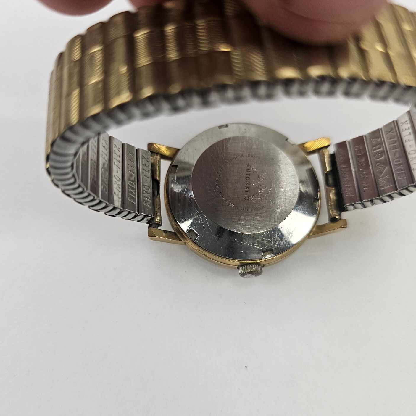 Vintage 1960s Automatic Mu Du Gold Plated Gents Watch - Image 8