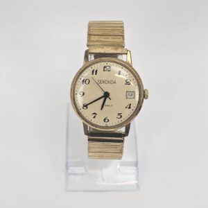 Vintage Gents Soviet Sekonda Gold Plated Manual Wind Watch
