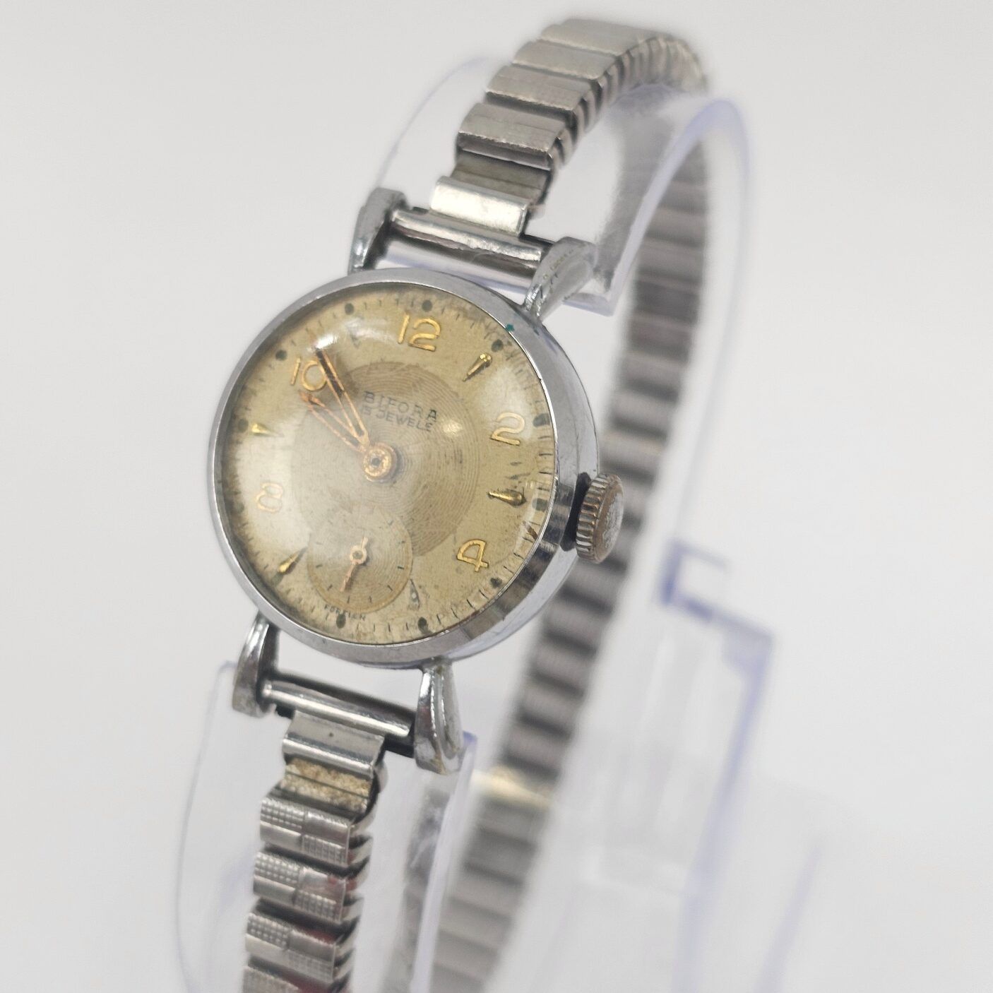 Vintage Ladies Birfora Cocktail Manual Wind Watch - Image 4