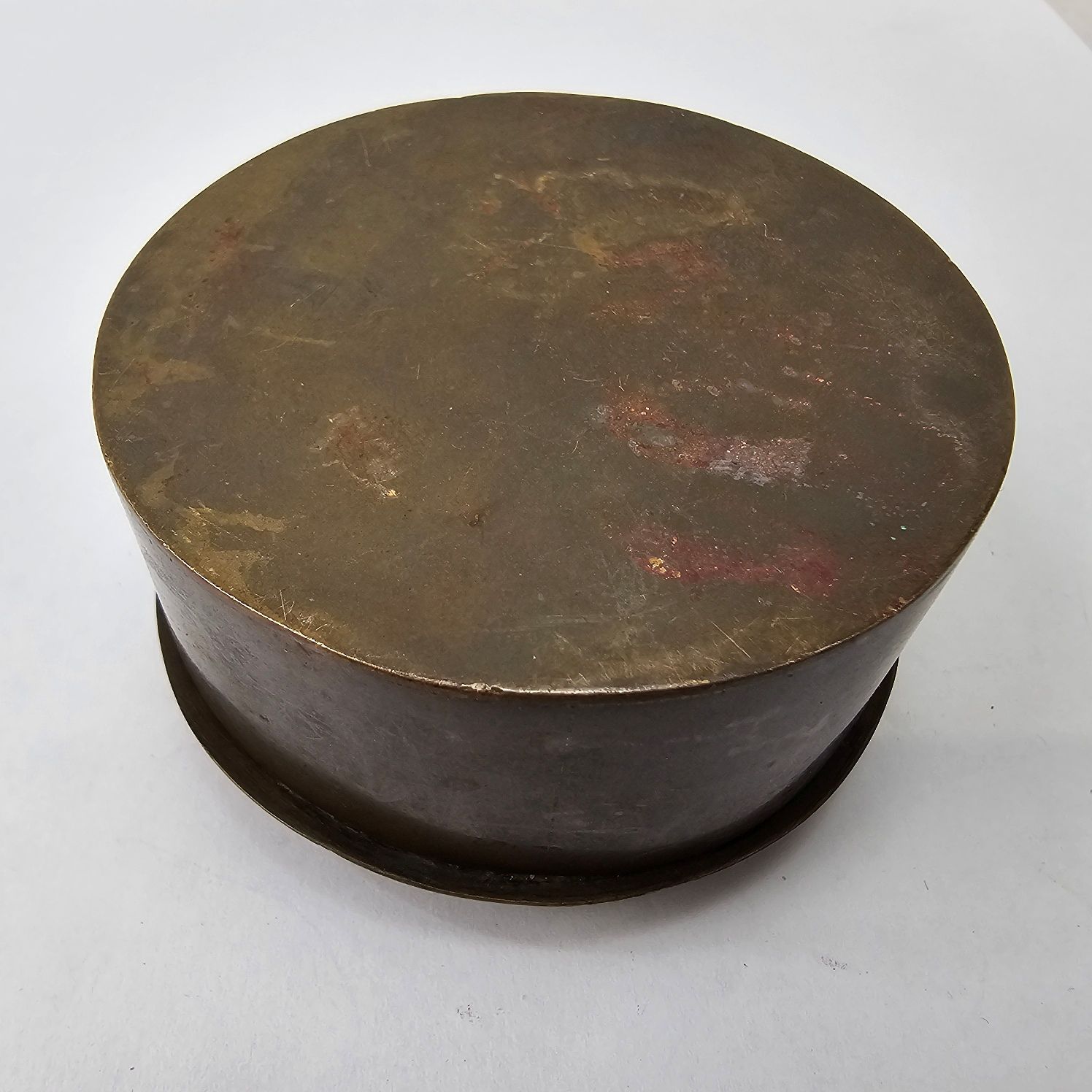WW1 Trench Art Brass Lidded Tobacco Pot - Image 3