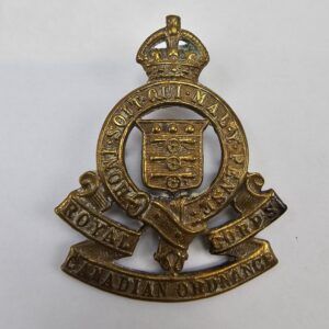 WW2 Royal Canadian Ordnance Corps Cap Badge