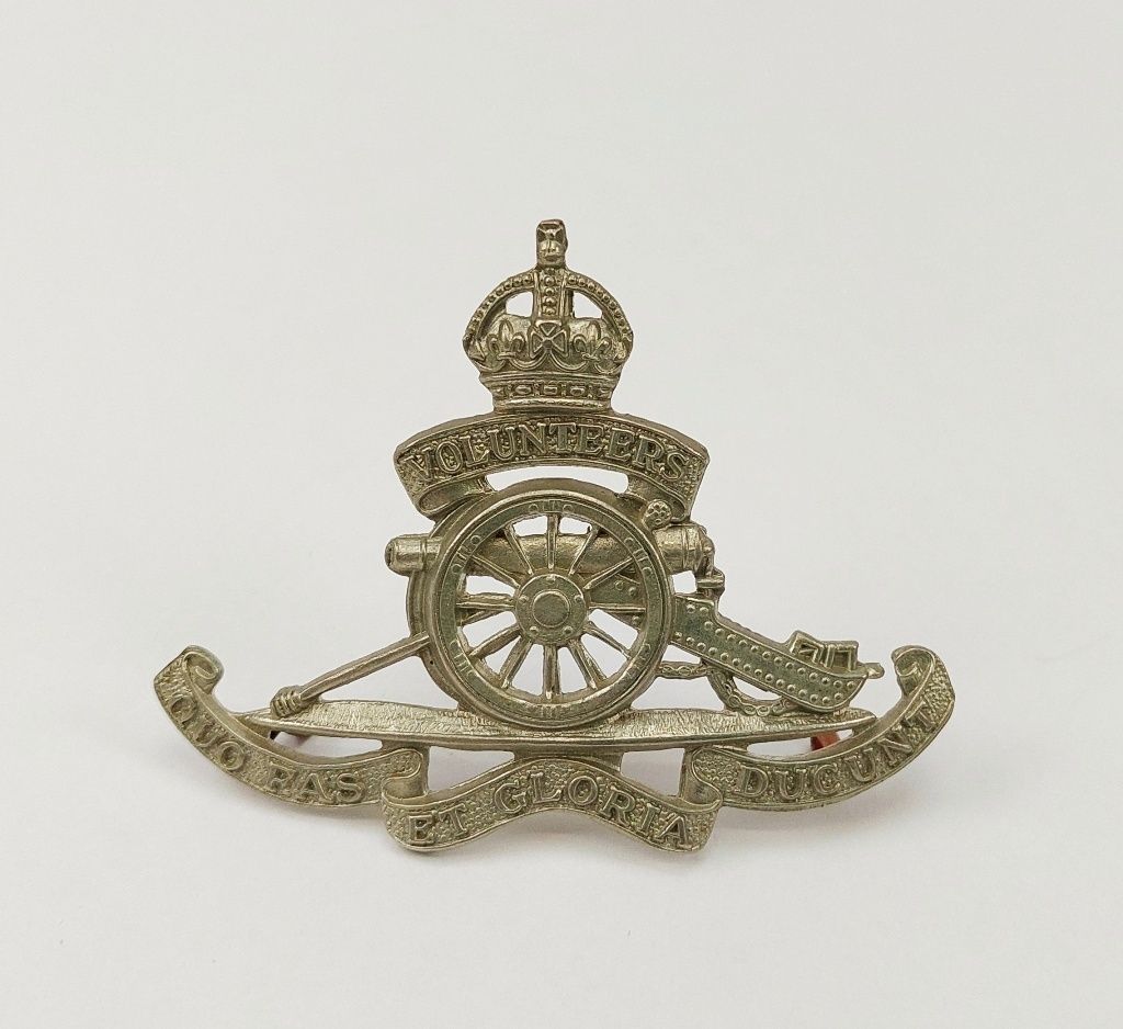 WW2 Volunteers Royal Artillery Cap Badge
