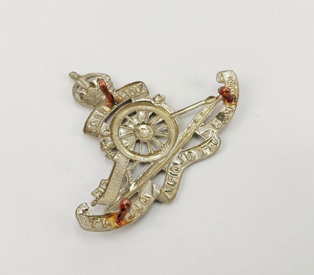 WW2 Volunteers Royal Artillery Cap Badge - Image 2