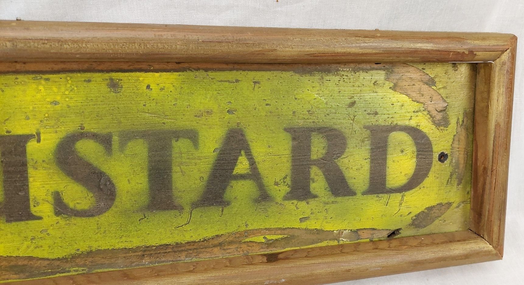 Wooden Vintage Colmans Mustard Advertising Sign - Image 3