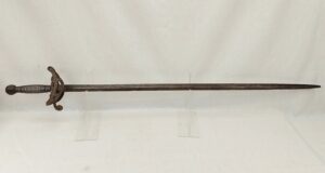 c1700 Long Broadsword With Silver Wire Grip